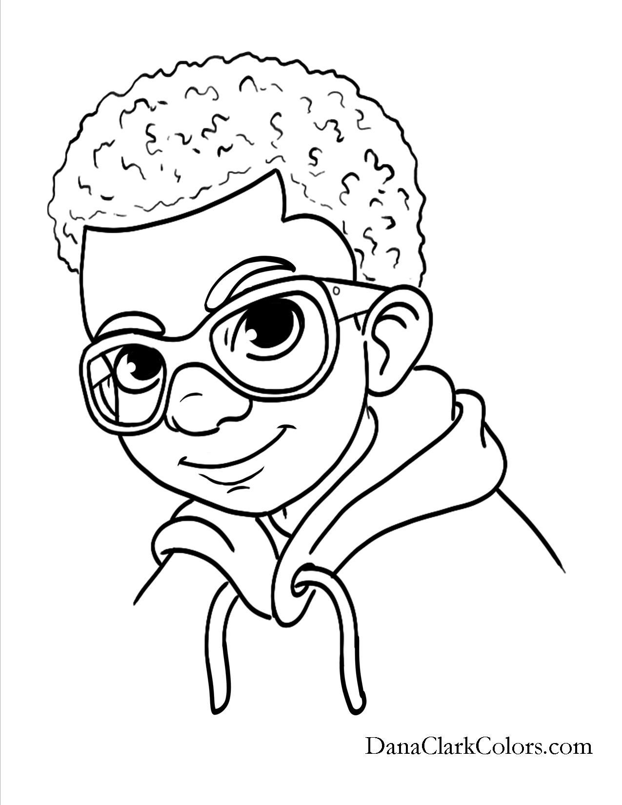 African American Boys Coloring Sheets
 African American Black African boys and girls of color