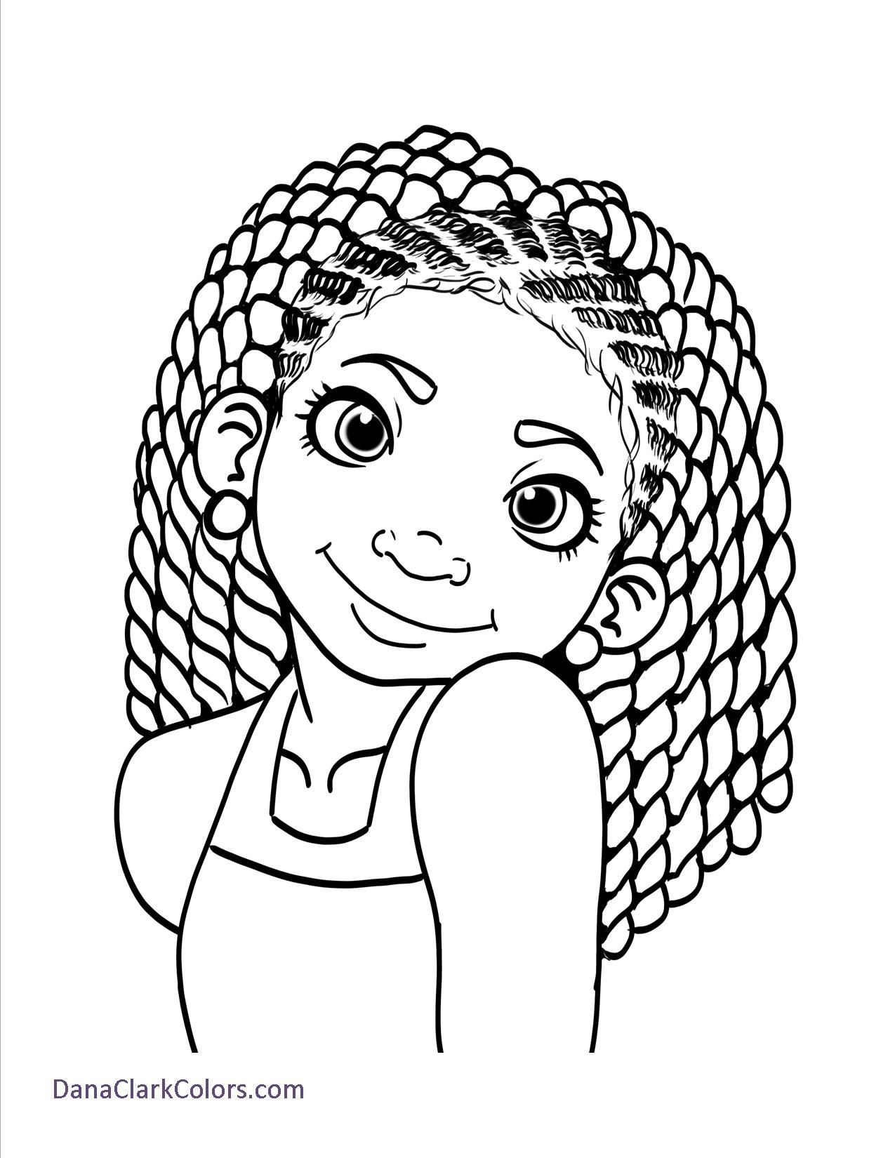 African American Girl Coloring Pages
 Free Coloring Page 1 School