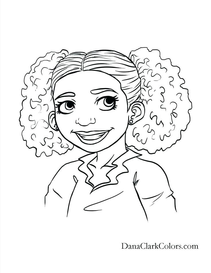African American Girl Coloring Pages
 African American Girl Drawing at GetDrawings