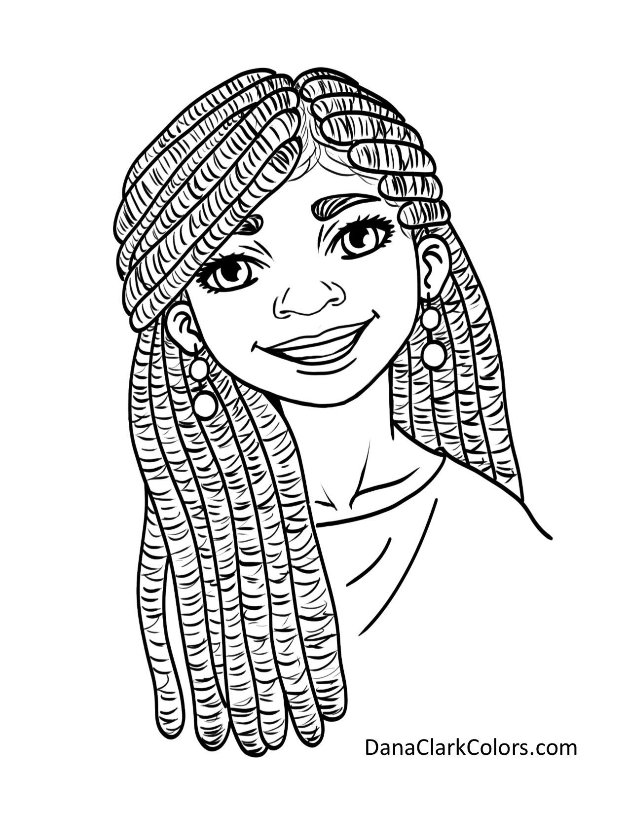African American Girl Coloring Pages
 Black Kids coloring page AfricanAmericanColoringPage