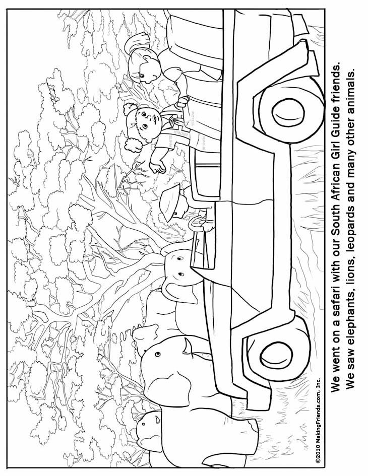 African Coloring Pages Toddlers
 South Africa Guide Coloring Page MakingFriendsMakingFriends