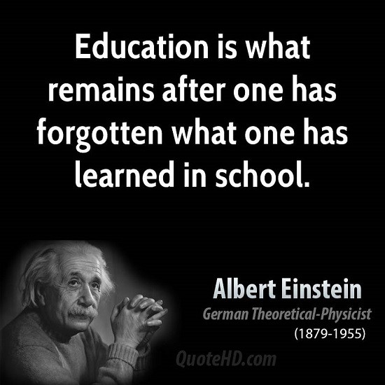 Albert Einstein Quotes Education
 Albert Einstein Quotes About School QuotesGram