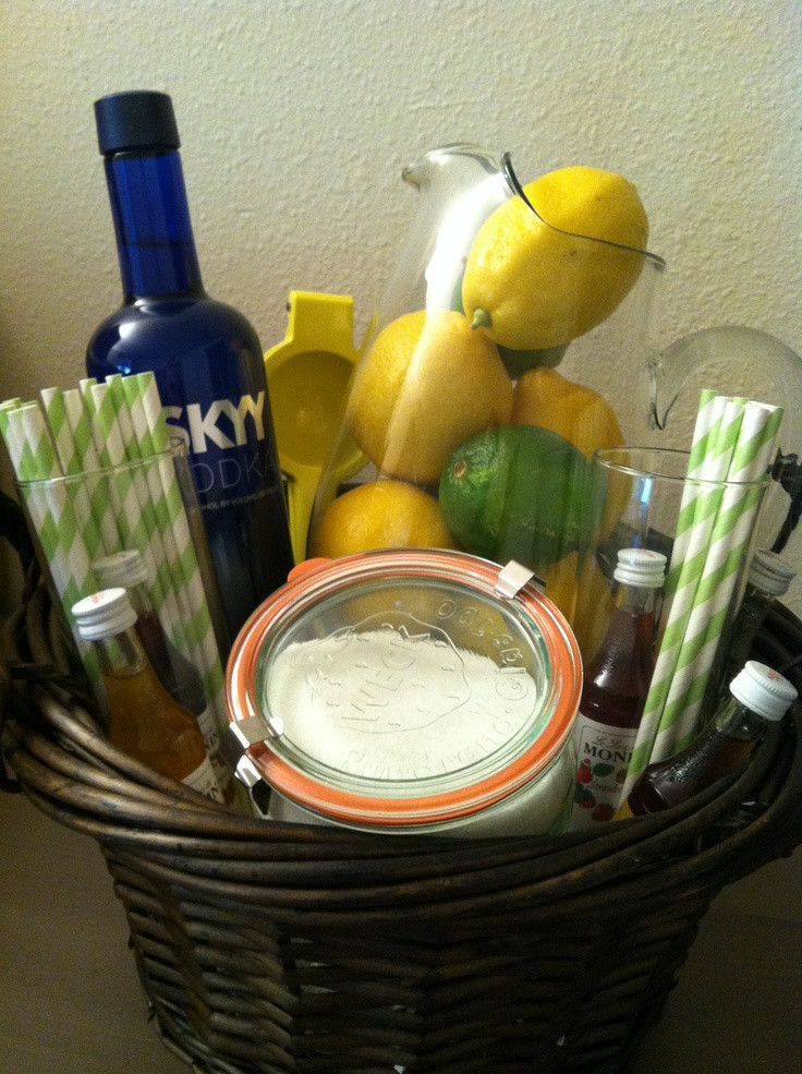 Alcohol Gift Basket Ideas
 When life gives you lemons ke lemonade but make sure