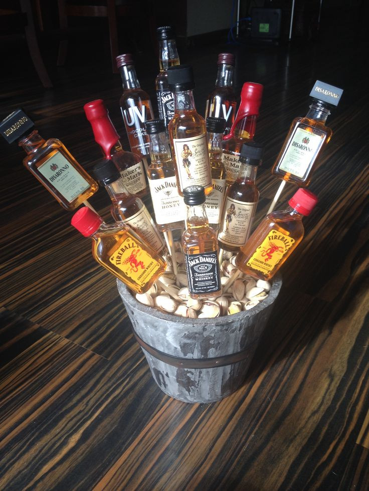 Alcohol Gift Basket Ideas
 13 best Liquor basket images on Pinterest