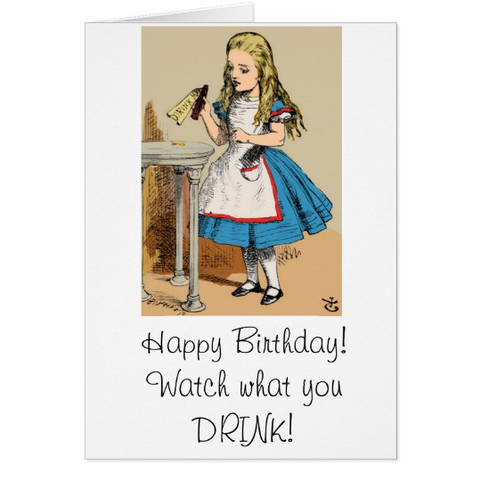 Alice In Wonderland Birthday Card
 Alice In Wonderland Invitations & Announcements