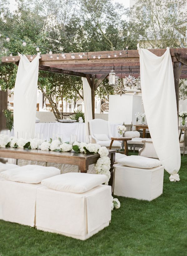 All White Backyard Party Ideas
 All White Wedding Details We Love