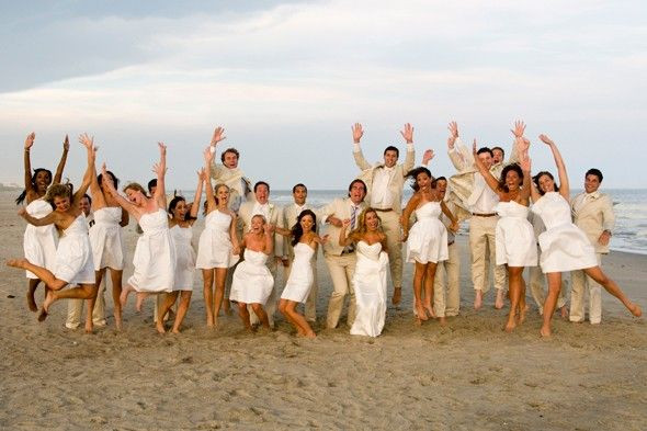 All White Beach Party Ideas
 All White Wedding starting to think that I like this idea