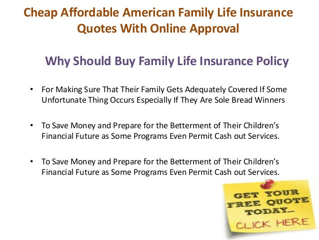 American Family Insurance Quote
 Cheap Affordable American Family Life Insurance Quotes
