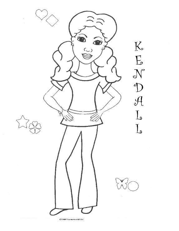 American Girl Coloring Book
 Coloring Pages For African American Girls Charmz Girl