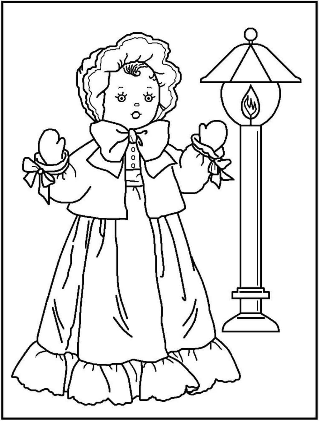 American Girl Coloring Book
 Coloring Pages American Girl Doll
