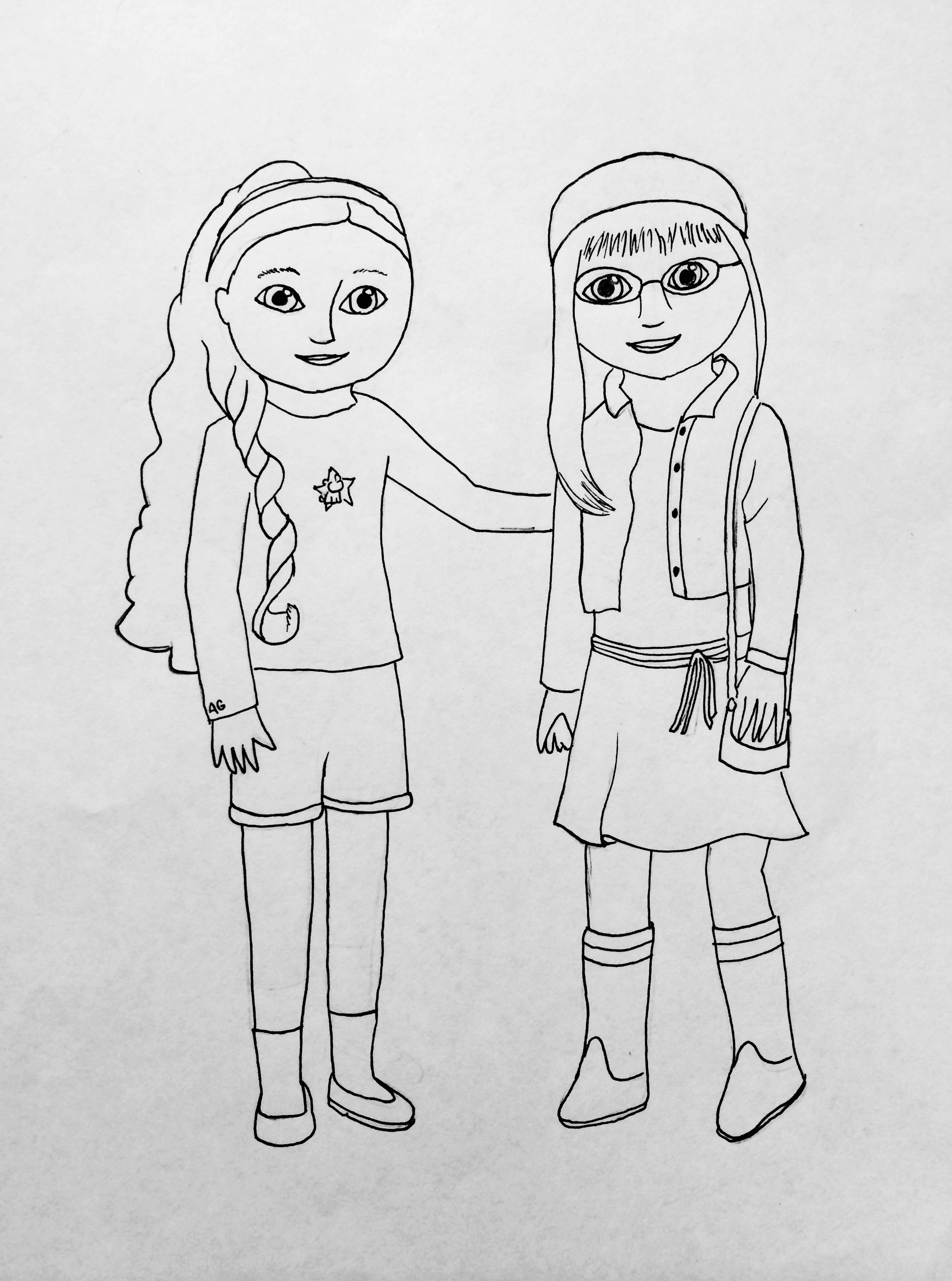 American Girl Coloring Book
 My American Girl Coloring Pages