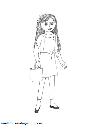 American Girl Coloring Pages Julie
 American Doll Grace Coloring Pages