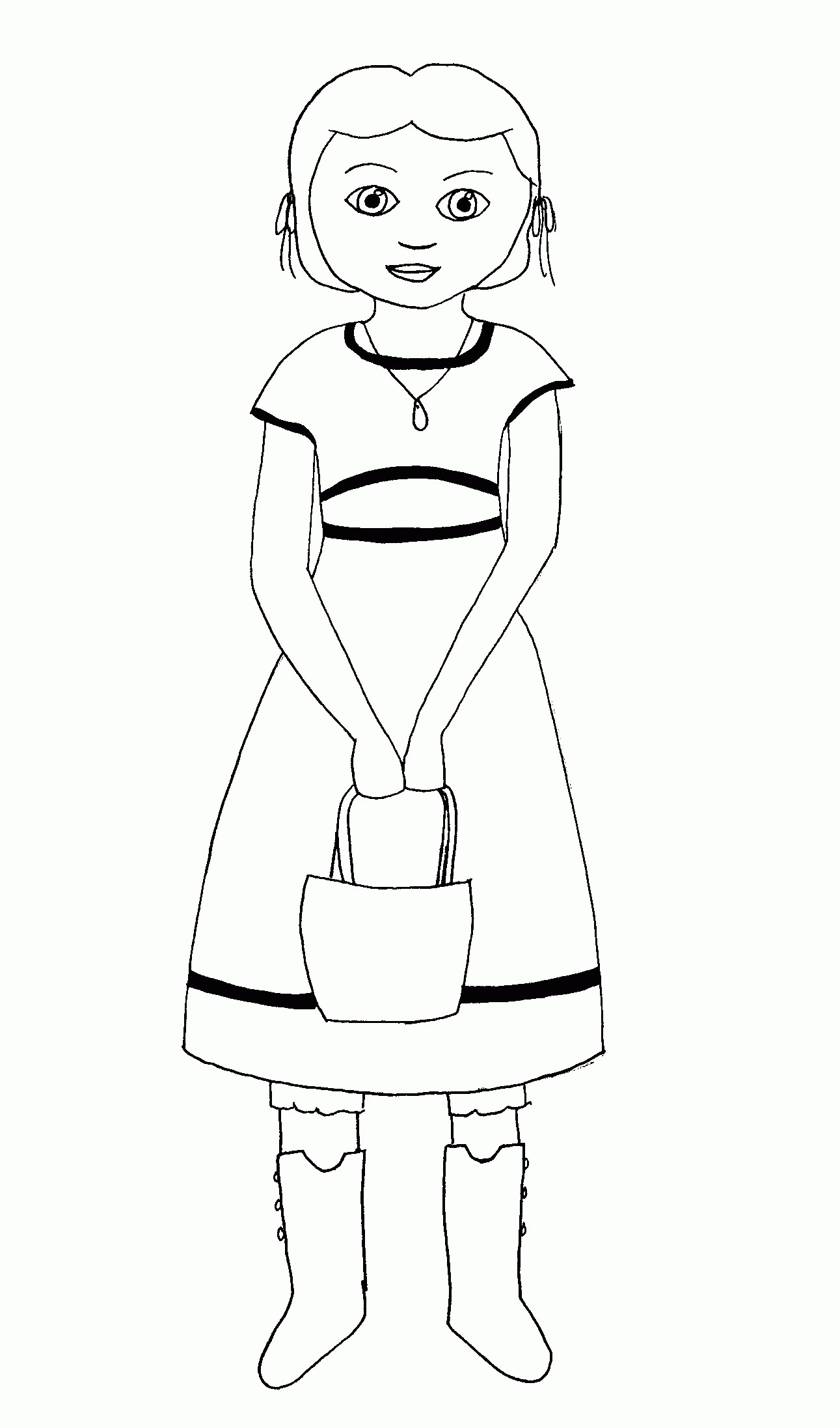 American Girl Coloring Pages Julie
 Doll Coloring Pages Printable Coloring Home