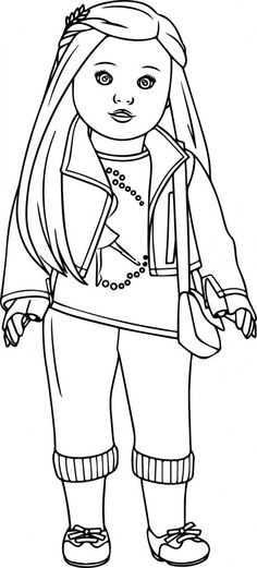 American Girl Coloring Pages Julie
 American Girl Doll Julie coloring page from American Girl