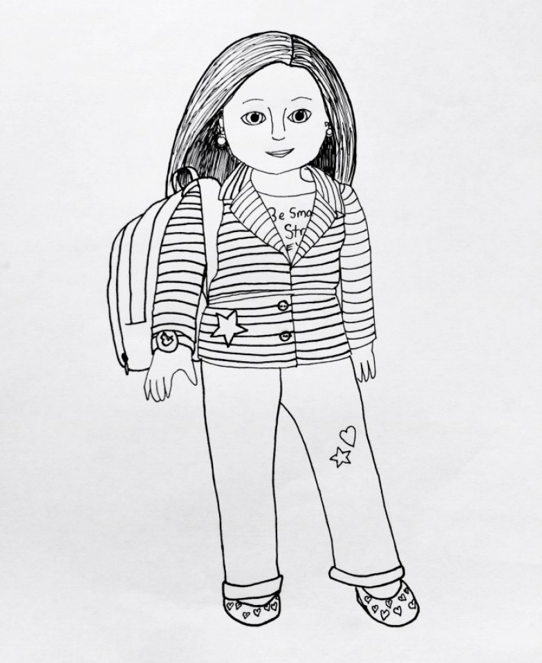 American Girl Coloring Pages Samantha
 Get This Printable American Girl Coloring Pages line