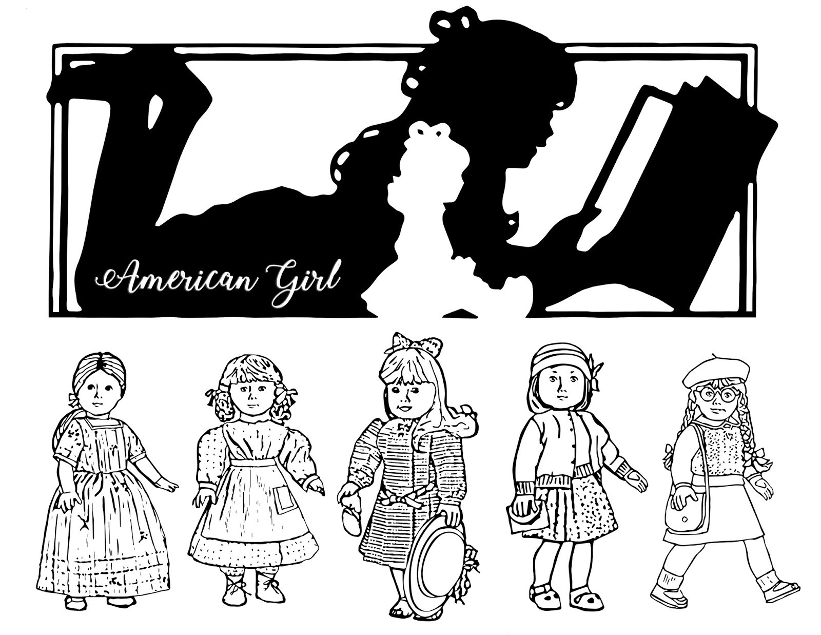 American Girl Coloring Pages Samantha
 My Cup Overflows April 2018