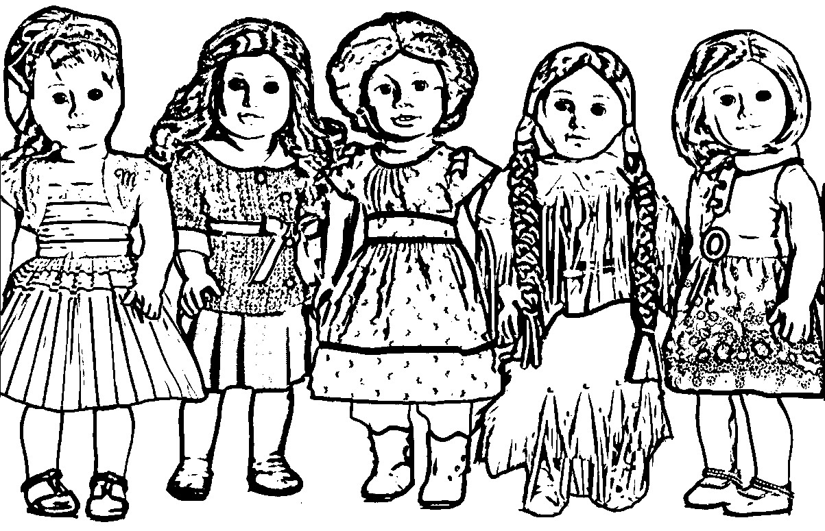 American Girl Coloring Pages Samantha
 American Girl Doll Coloring Pages