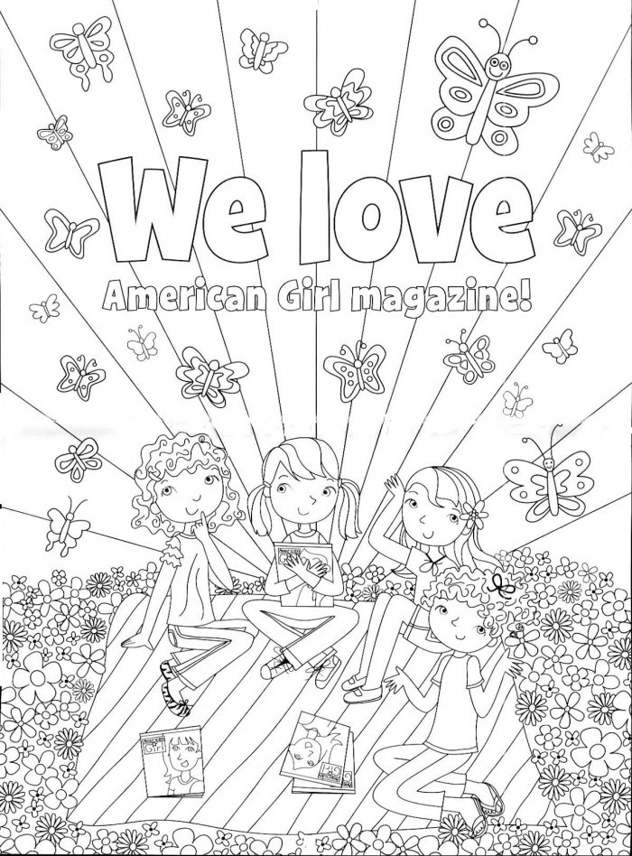 American Girl Coloring Pages To Print
 American Girl Printable Coloring Pages AZ Coloring Pages