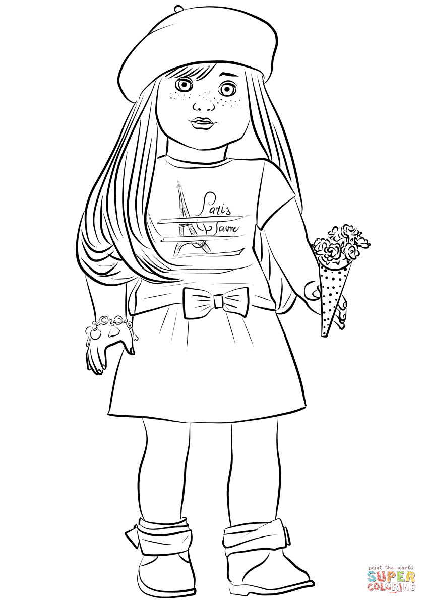American Girl Coloring Pages To Print
 American Girl Grace Thomas coloring page
