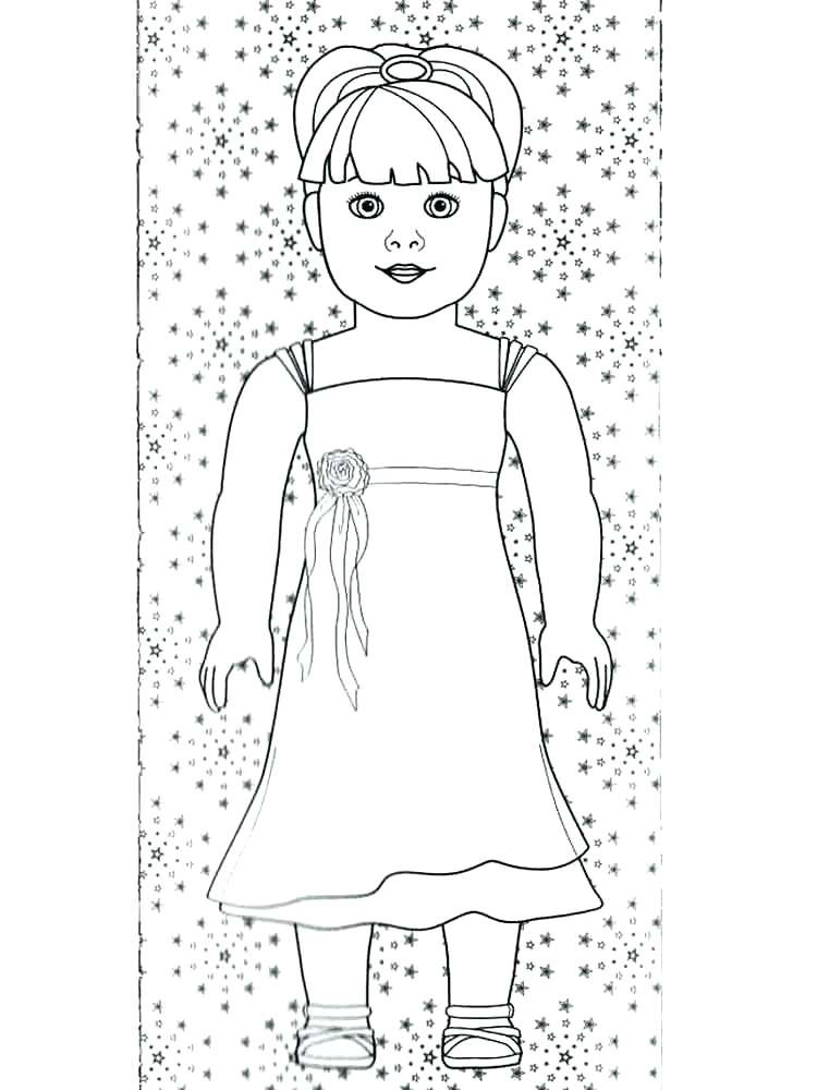 American Girl Coloring Pages To Print
 American Girl Doll Coloring Pages Printable at