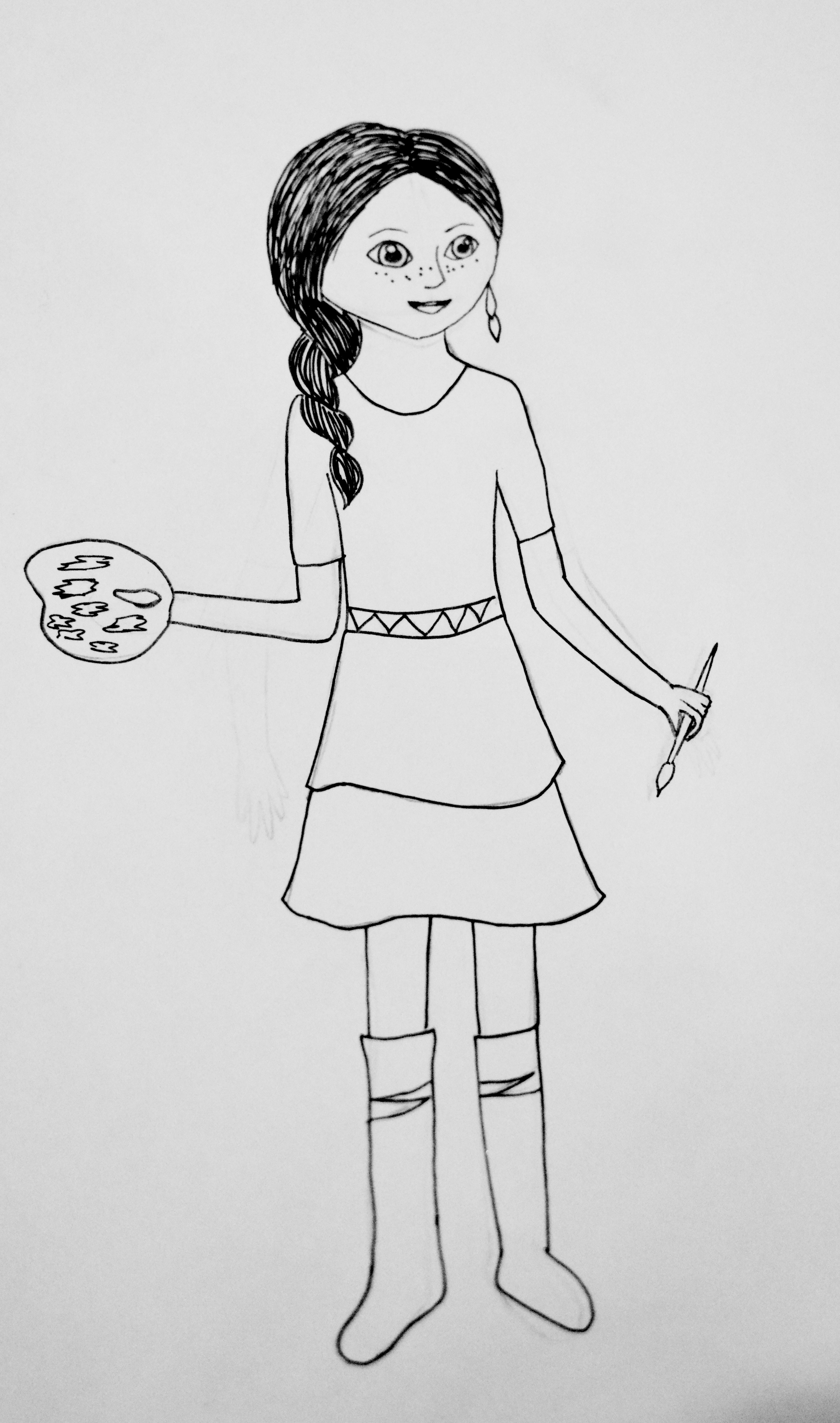 American Girl Doll Isabelle Coloring Pages
 GOTY Coloring Pages Saige Mckenna and Isabelle