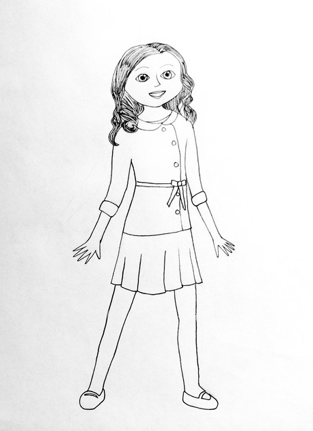 American Girl Doll Isabelle Coloring Pages
 American Girl Doll