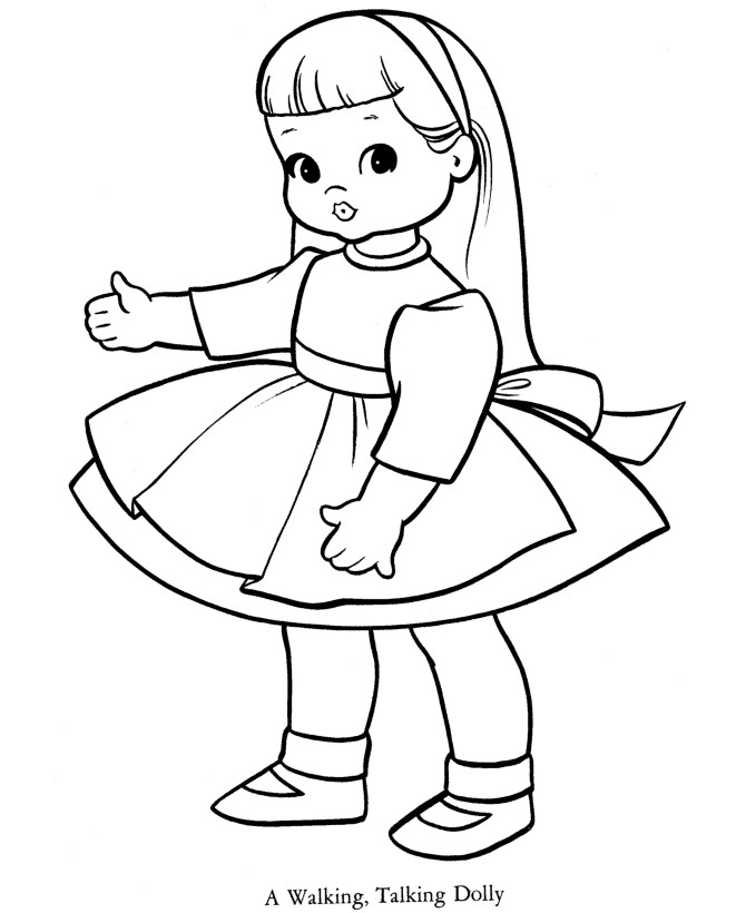 American Girl Dolls Coloring Pages
 Baby Doll Coloring Pages 4046 Bestofcoloring