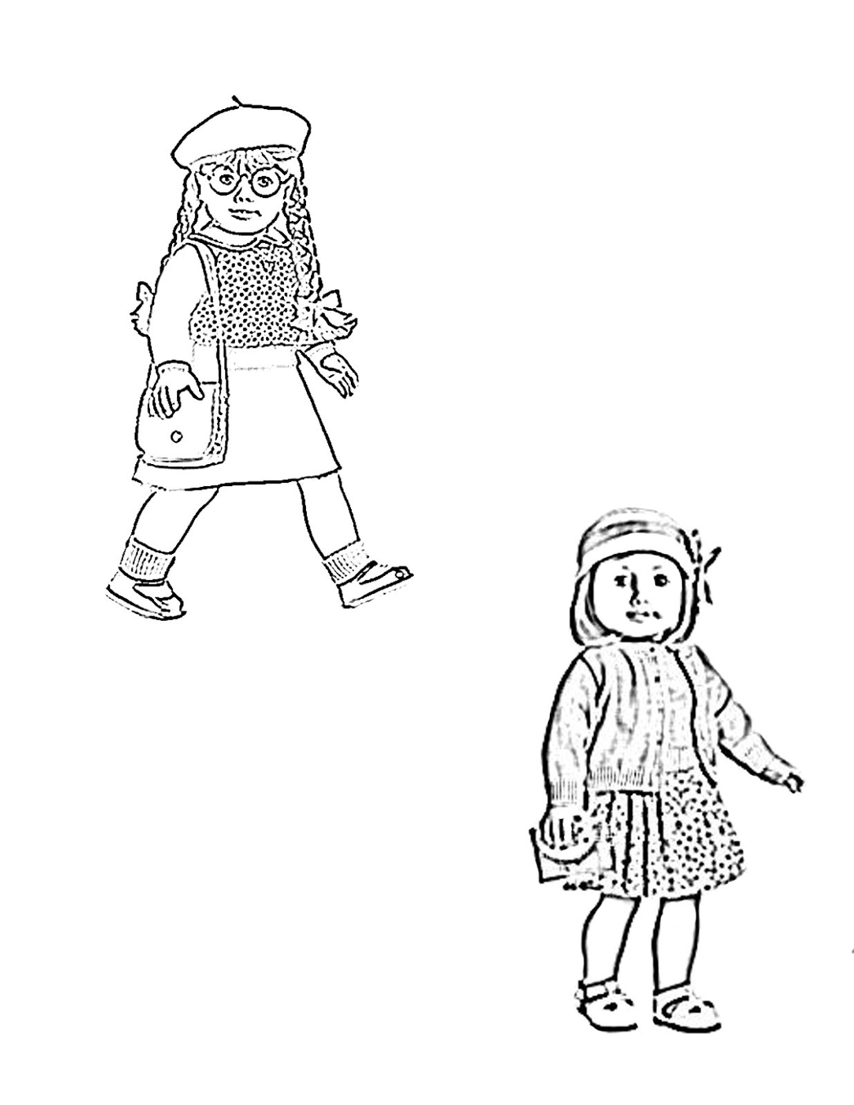 American Girl Dolls Coloring Pages
 My Cup Overflows Kit Kittredge An American Girl