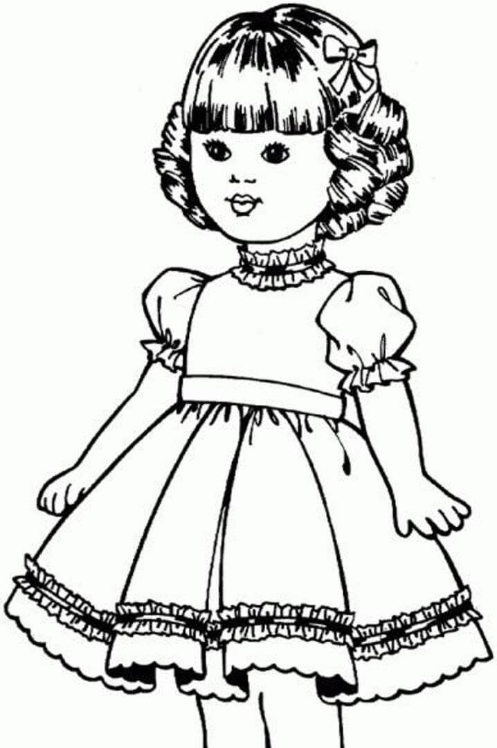 American Girl Dolls Coloring Pages
 American Girl Doll Coloring