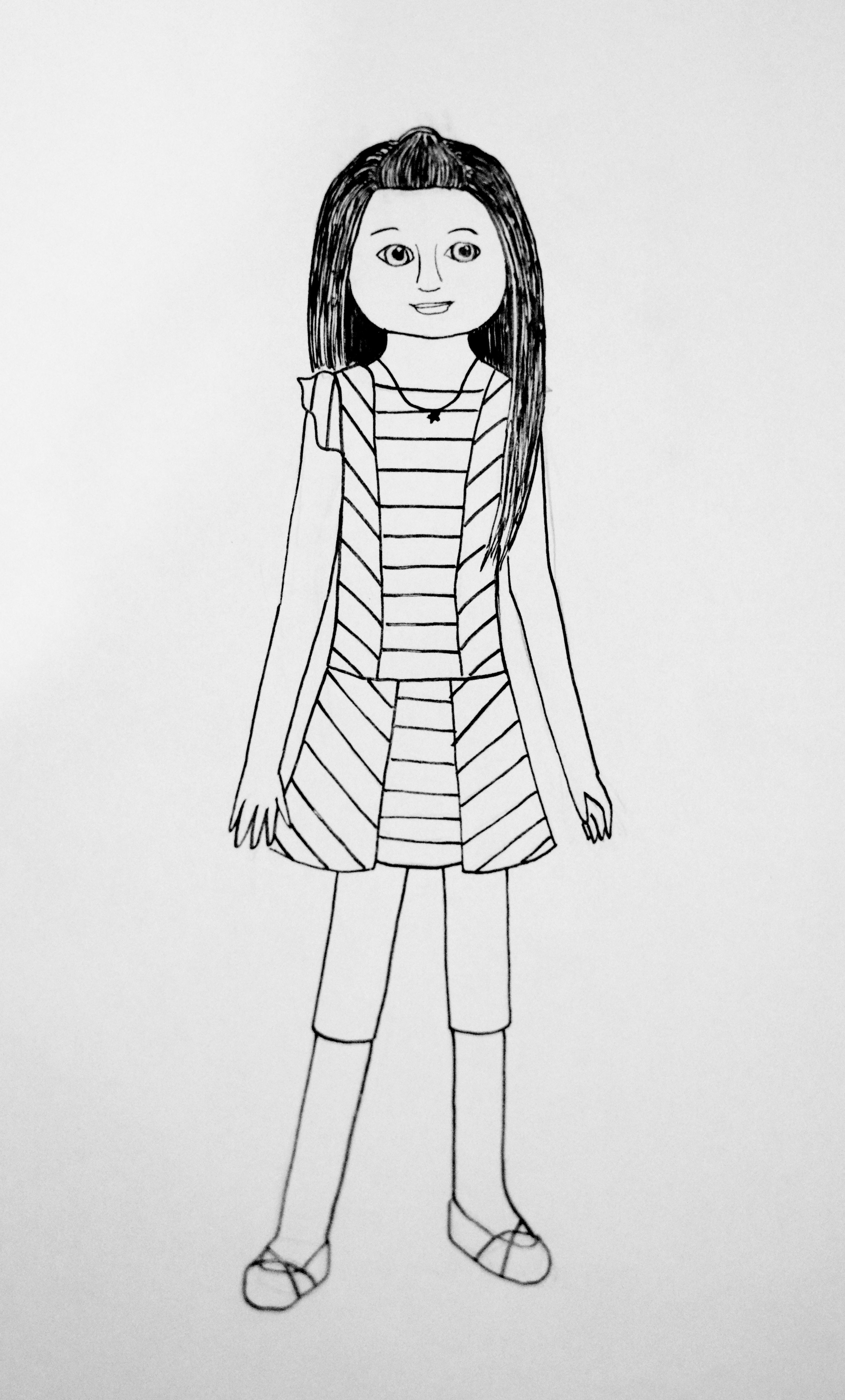 American Girl Isabelle Coloring Pages
 Girl Doll Coloring Pages Coloring Home