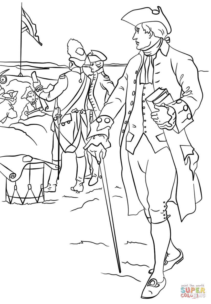 American Revolution Coloring Pages
 Nathan Hale coloring page