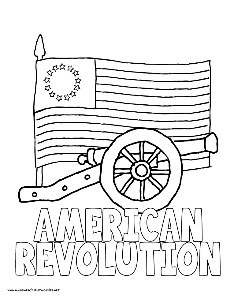 American Revolution Coloring Pages
 My Homeschool Printables History Coloring Pages – Volume 4