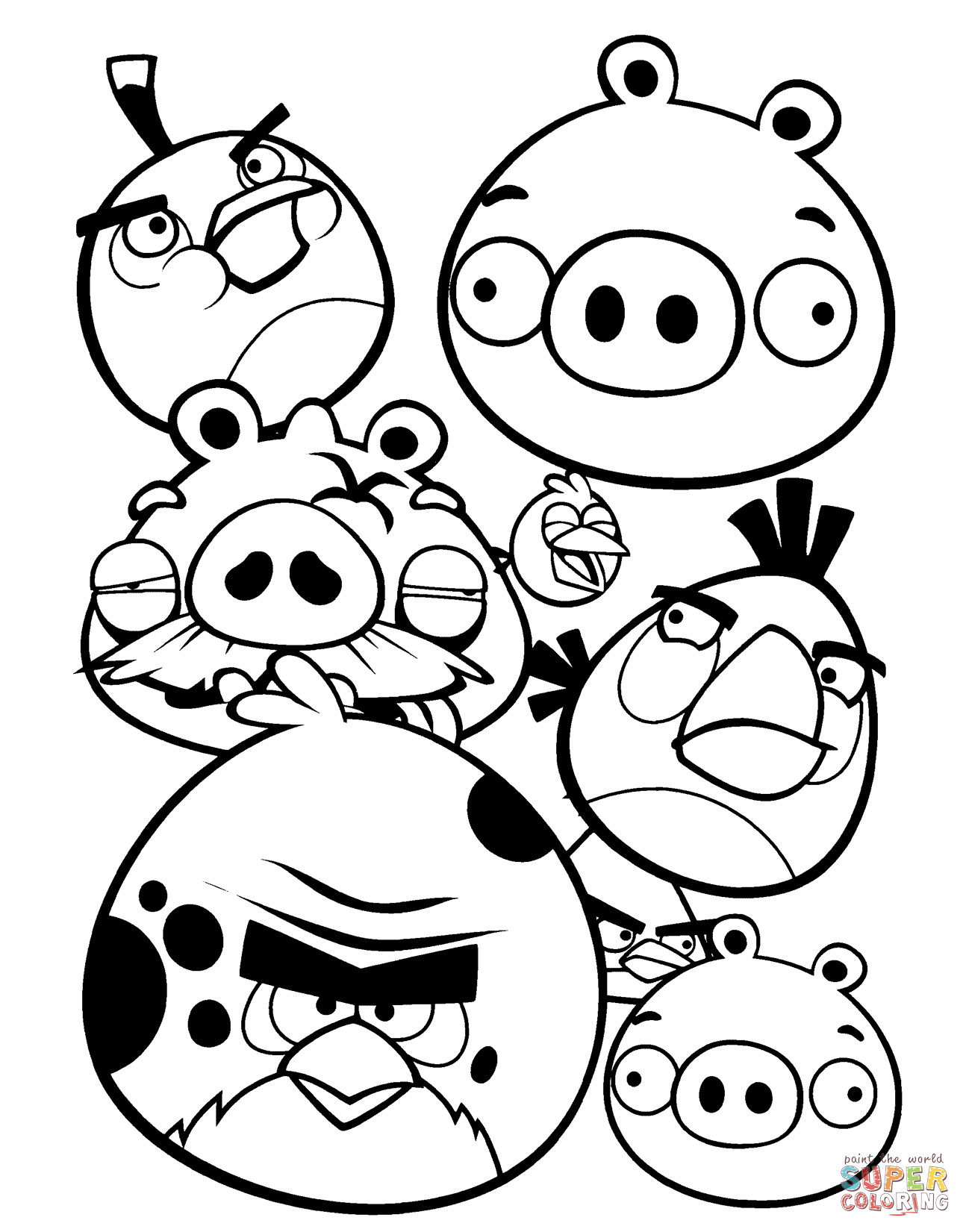 Angry Birds Coloring Pages
 Angry Birds coloring page