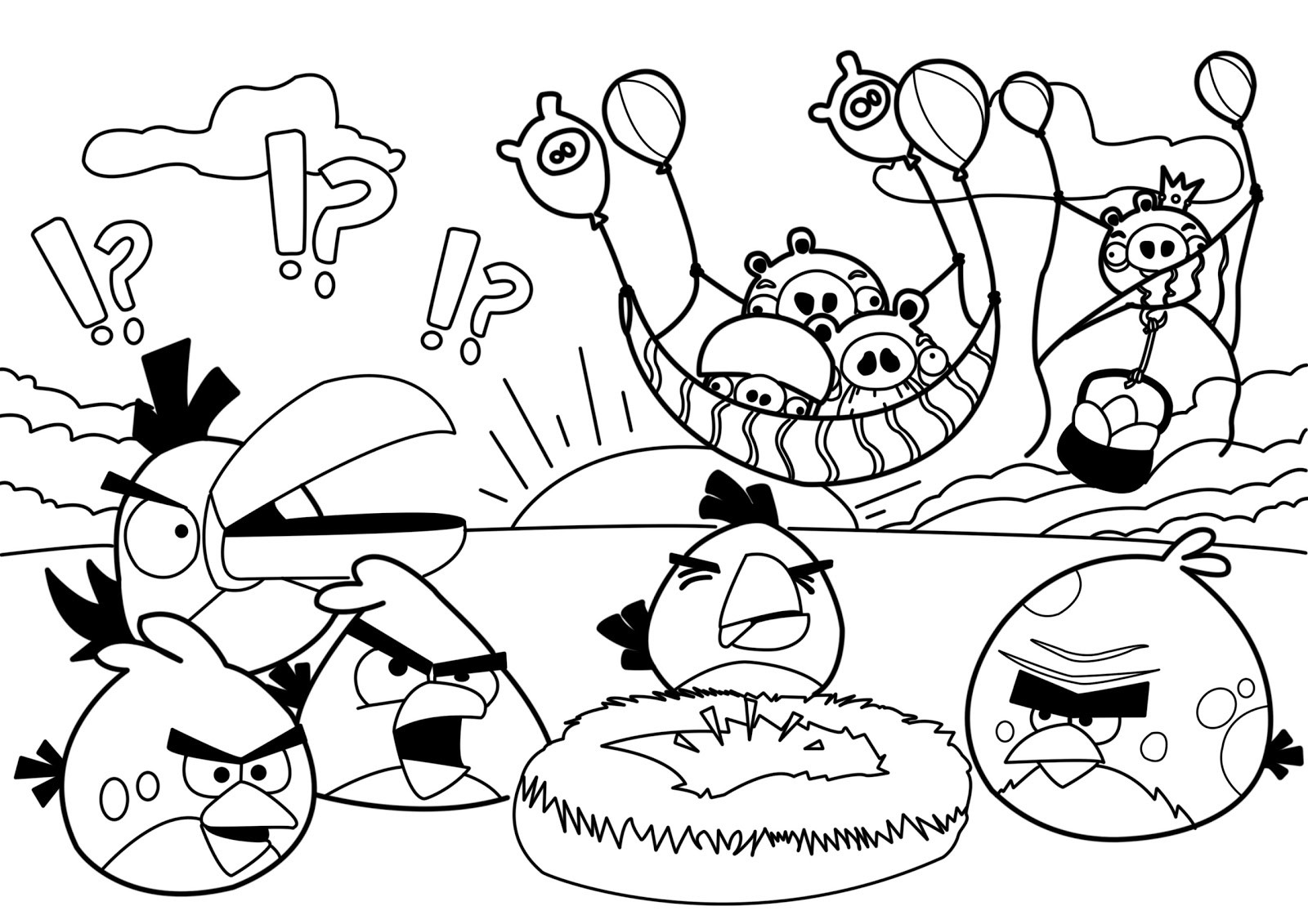 Angry Birds Coloring Pages
 New Angry Birds Coloring Pages