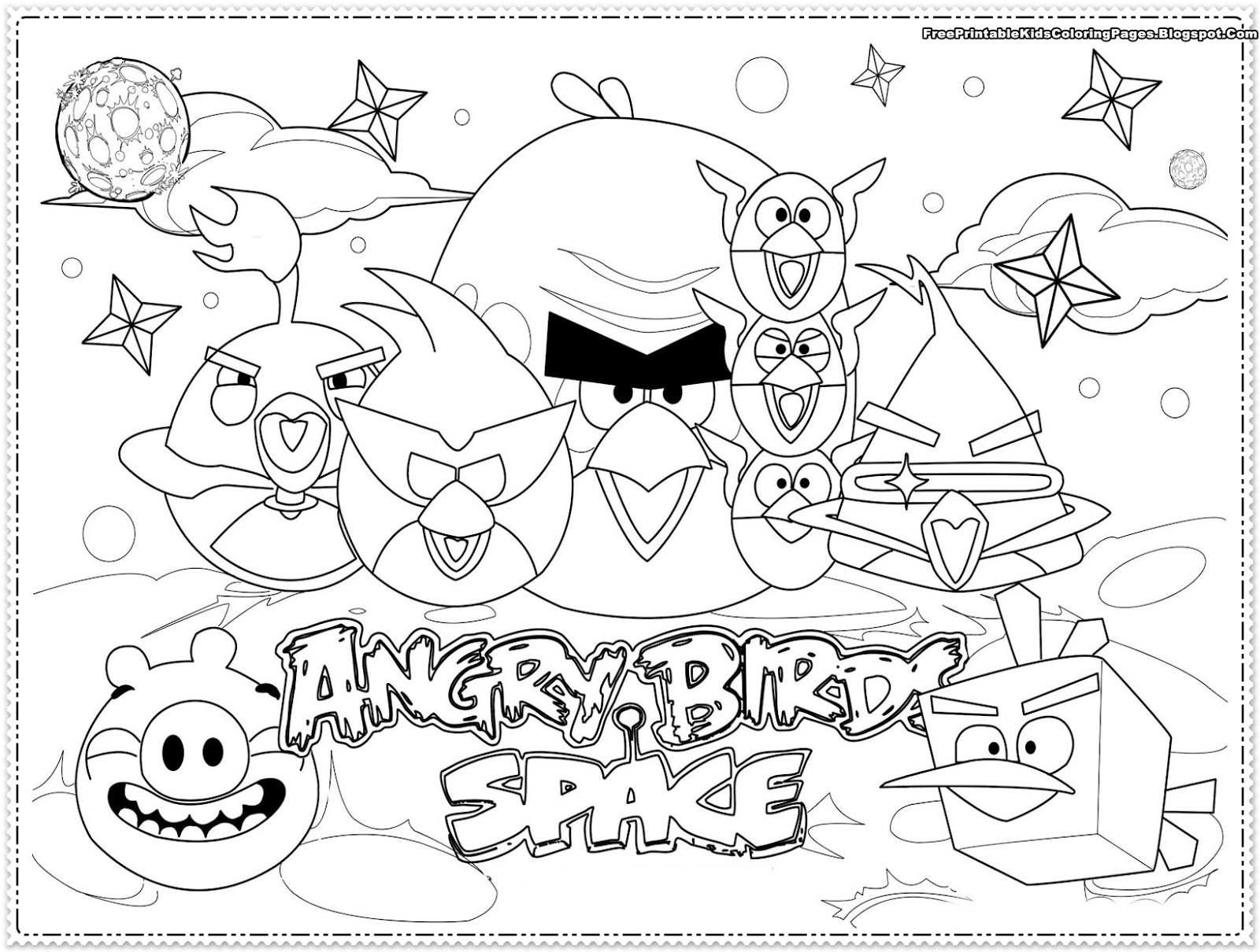 Angry Birds Coloring Pages
 Angry Birds kids Coloring Pages Free Printable Kids