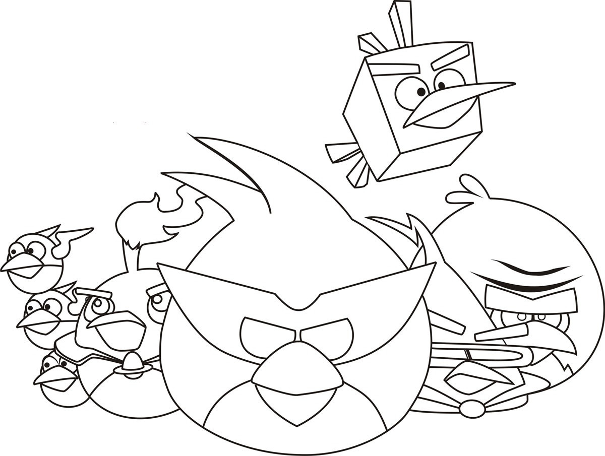 Angry Birds Coloring Pages
 Free Printable Angry Bird Coloring Pages For Kids