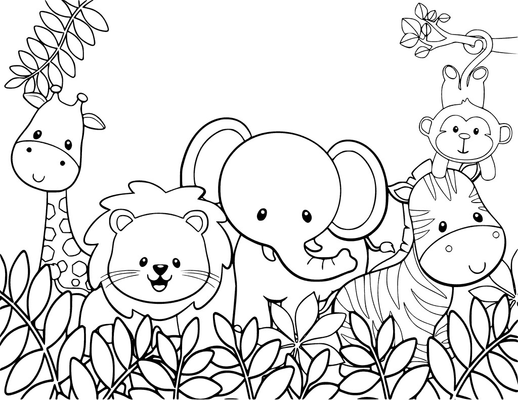 Animals Coloring Pages To Print
 Cute Animal Coloring Pages Best Coloring Pages For Kids