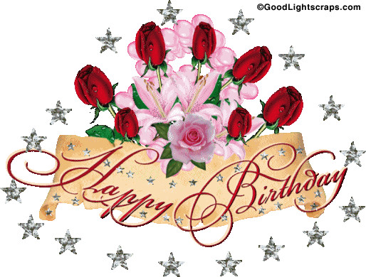 Animated Happy Birthday Wishes
 Happy Birthday Glitter Animated Birthday Orkut Scraps