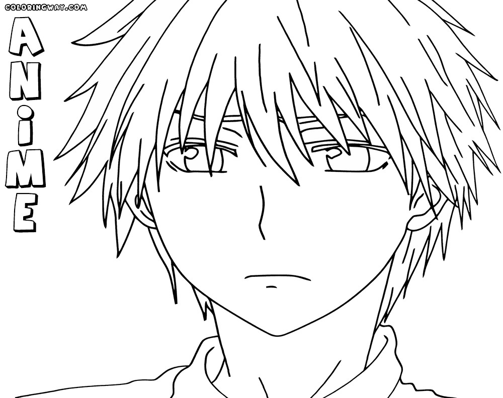 Anime Boys Coloring Pages Easy
 Search for Anime drawing at GetDrawings