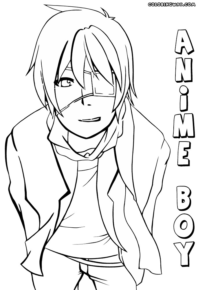 Top 30 Anime Boys Coloring Pages Easy - Home Inspiration and Ideas