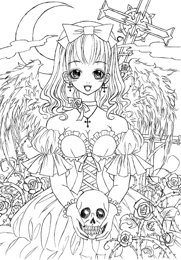 Anime Coloring Books For Adults
 Gothic Lolita by LiaDeBeaumont on DeviantArt
