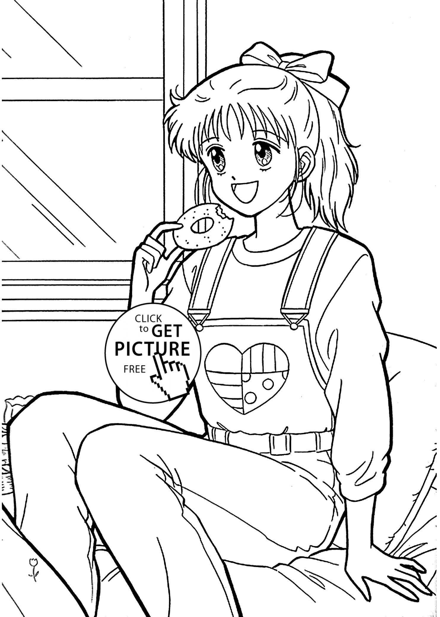 Anime Coloring Pages Boys
 Miki from Marmalade boy coloring pages for kids printable