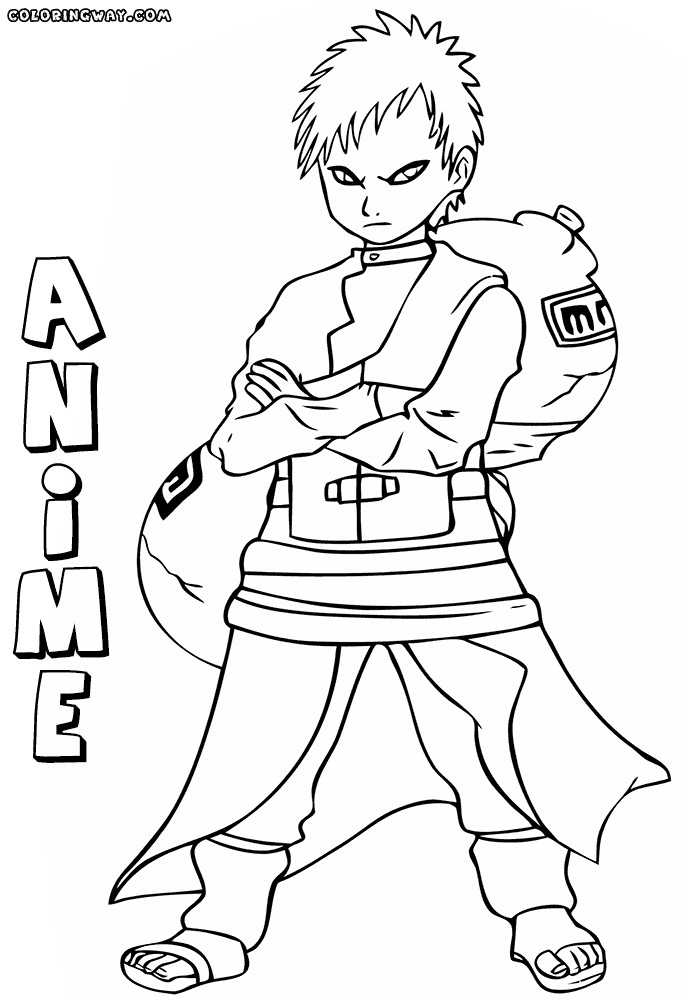 Anime Coloring Pages Boys
 Anime boy coloring pages