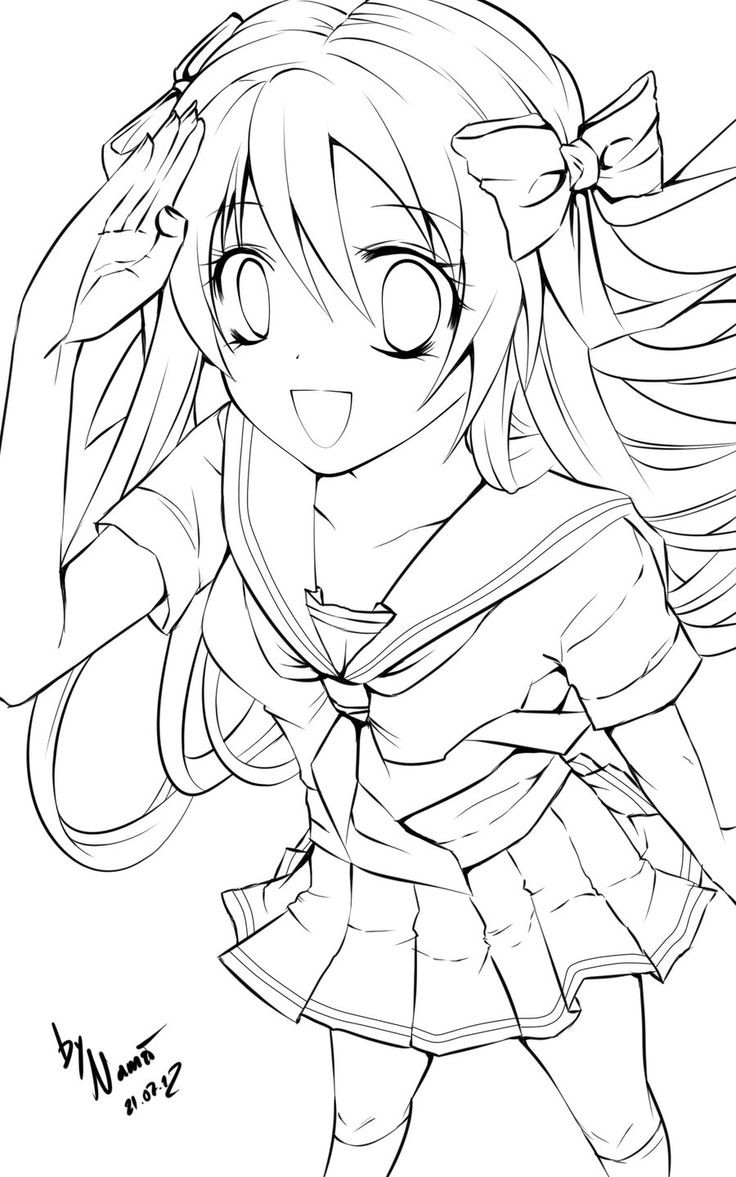 Anime Girl And Boy Coloring Pages
 holiday colouring pages best anime coloring pages