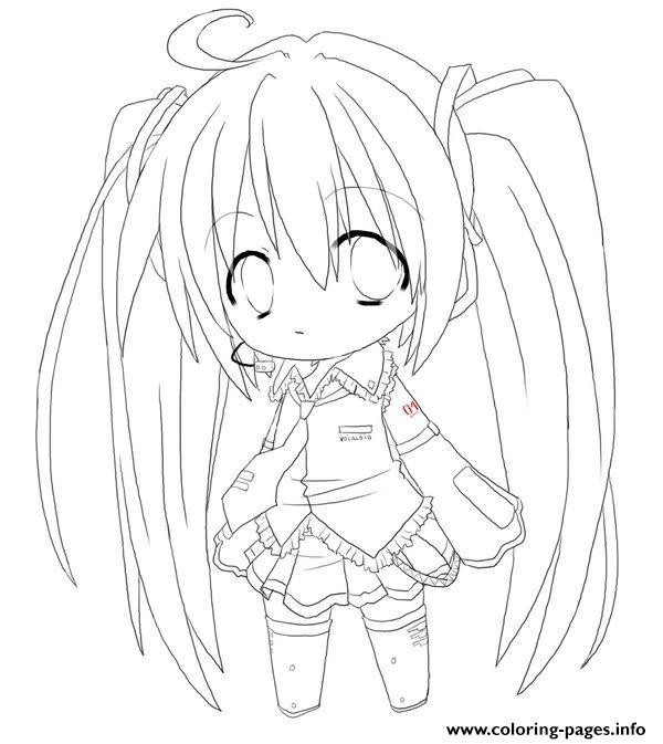Anime Girl Coloring Pages Printable
 Chibi Anime Girl S To Print 6204 Coloring Pages Printable