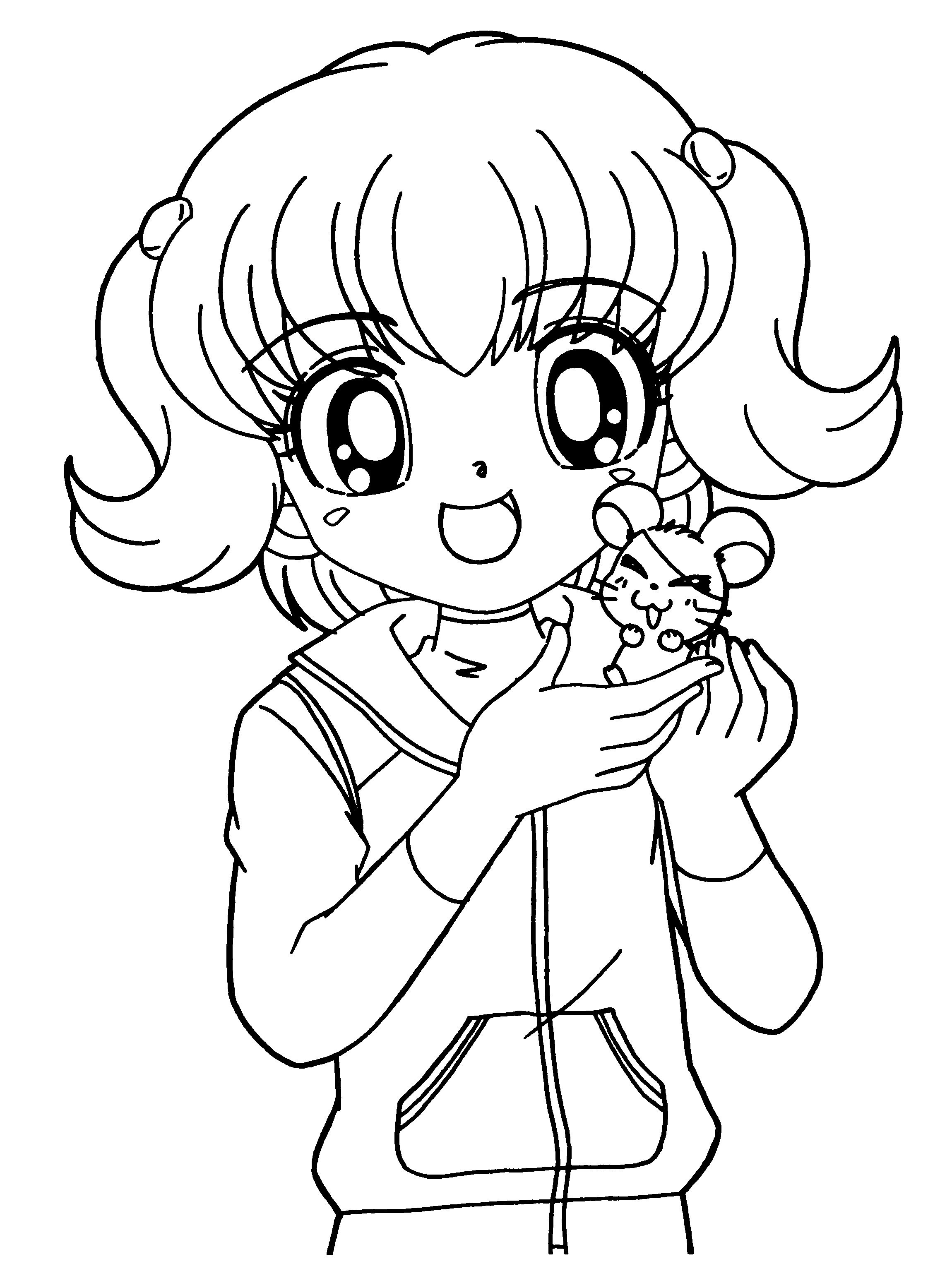 Anime Girl Coloring Pages To Print
 Anime Coloring Pages Best Coloring Pages For Kids