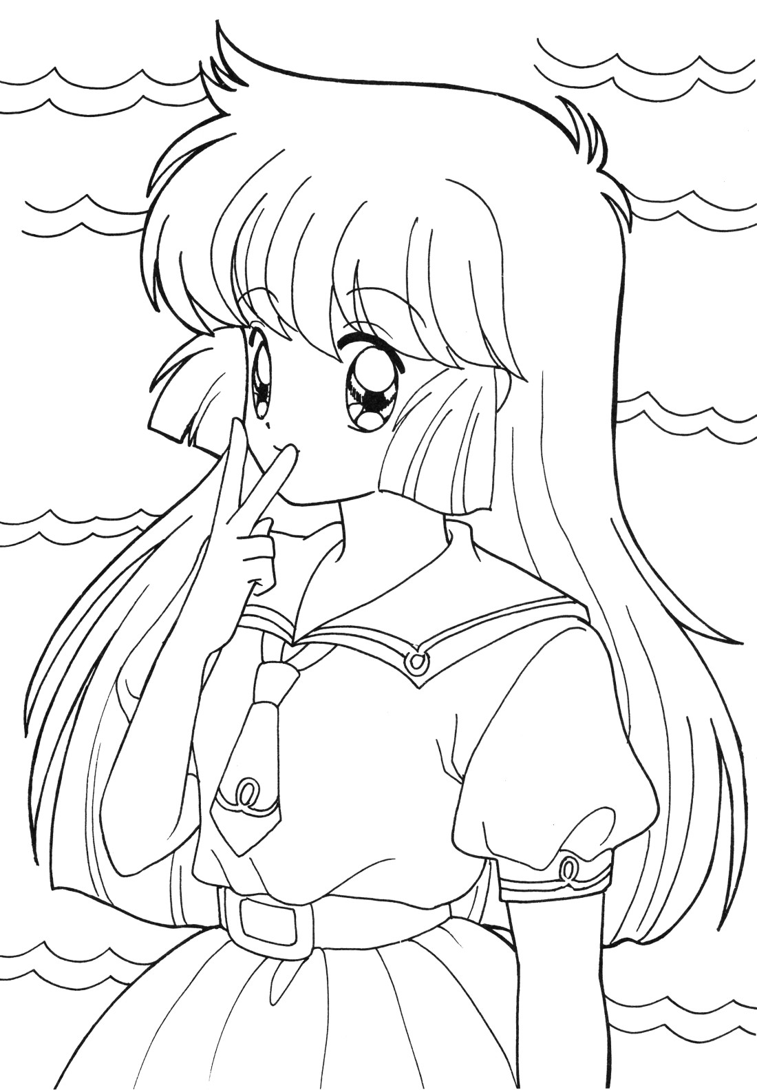 Anime Girl Coloring Sheet
 Anime Coloring Pages Best Coloring Pages For Kids