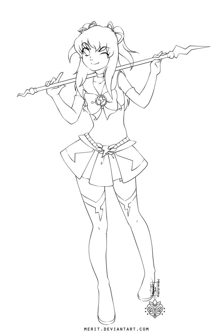 Anime Warrior Girl Coloring Pages
 Anime Chibi Warrior Coloring Pages