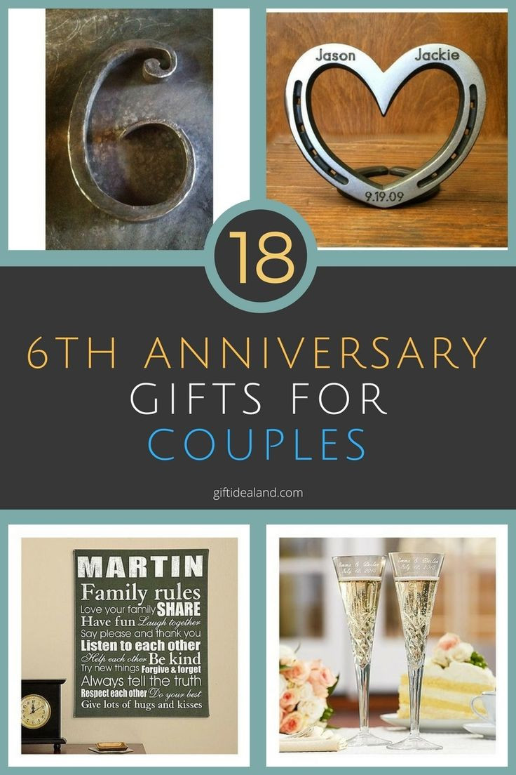 Anniversary Gift Ideas For Couples
 The 25 best 6th anniversary ideas on Pinterest