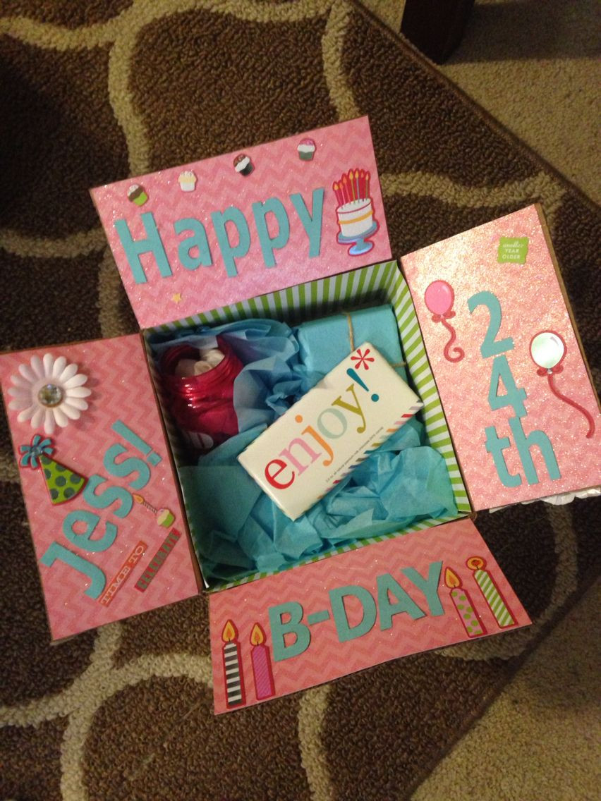 Anniversary Gift Ideas For Friend
 Best friend birthday box Decorate the inside of the box